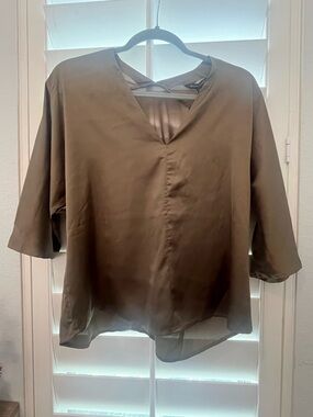 Banana Republic Olive V-Neck Tunic